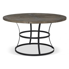 Table à manger 6 places bois marron -