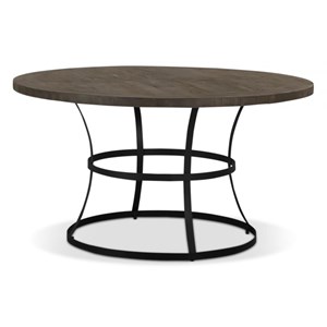 Table à manger 6 places bois marron -