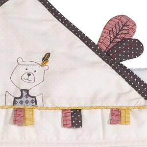 Sortie de bain 75x75cm et son gant