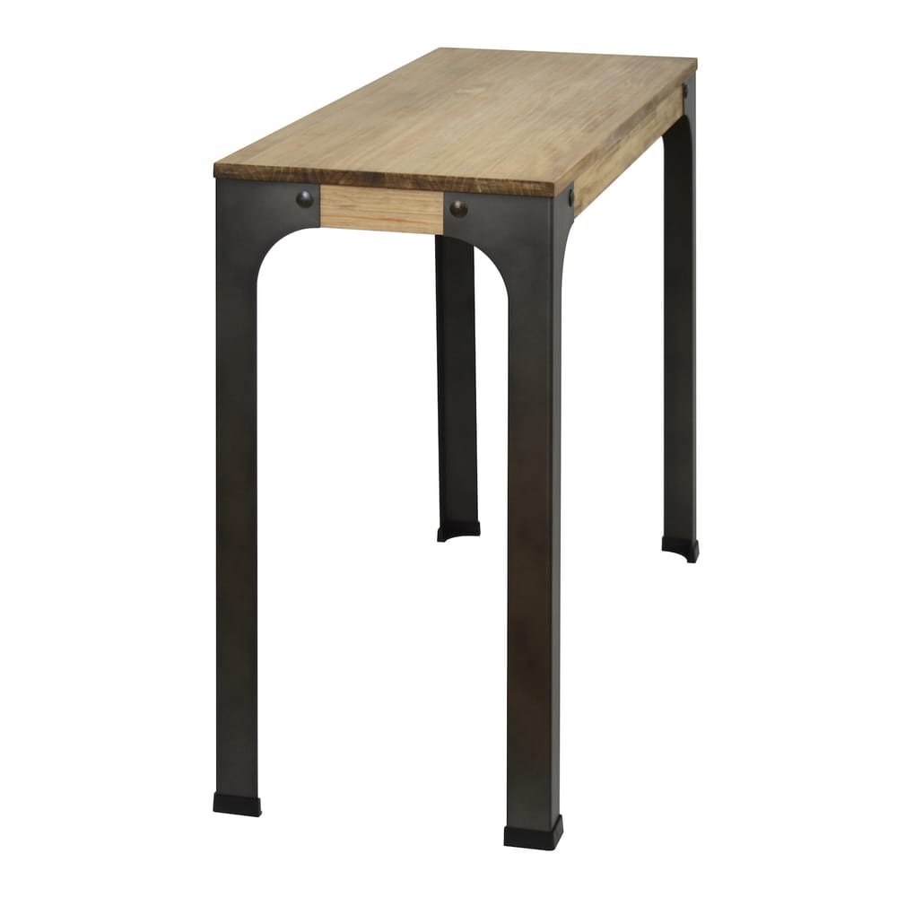Table Mange debout Bristol- industriel vintage bois et métal