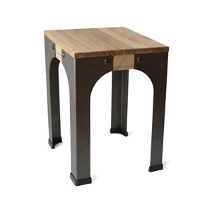 2 Tabourets bas industriel vintage