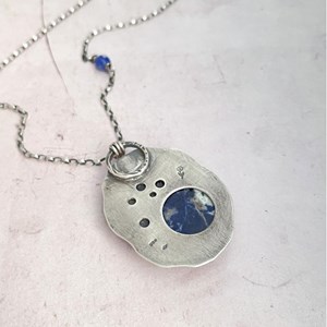 Sautoir ethnique sodalite