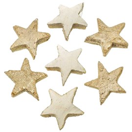 Etoiles blanches découpées noix coco