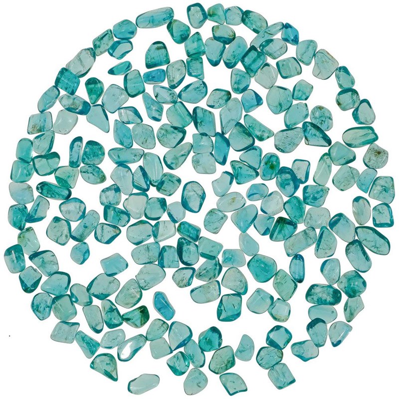 Pierre roulée apatite néon