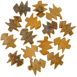 Sapins noël découpés noix coco