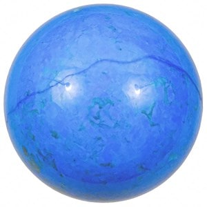 Sphère en howlite teintée bleu - 4 cm