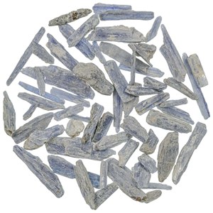 Pierres brutes cyanite (dysthène) bleue