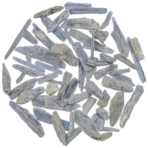 Pierres brutes cyanite (disthène) bleue