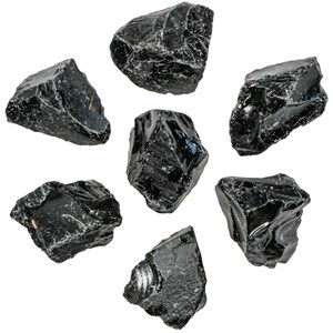 Pierres brutes obsidienne noire