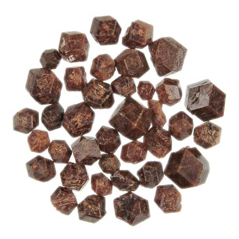 Naturosphère - Pierres brutes cristaux grenat hessonite