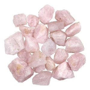 Pierres brutes quartz rose