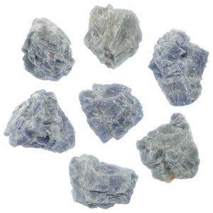 Pierres brutes calcite bleue