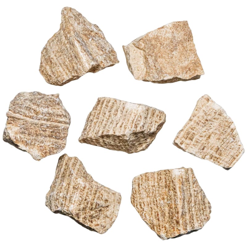 Pierres brutes aragonite marron