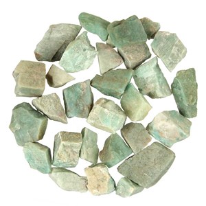 Pierres brutes amazonite