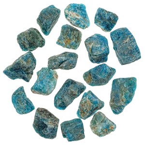 Pierres brutes apatite bleue