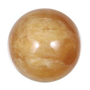 Sphère en calcite orange - 4 cm