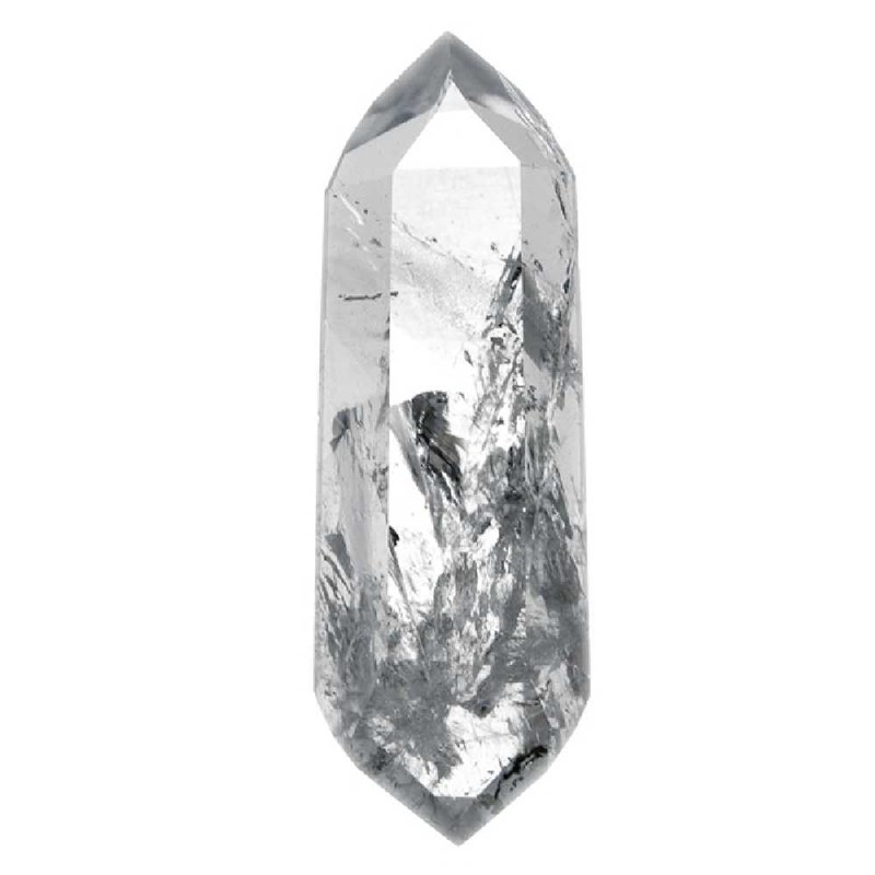 Pointe polie cristal bi-terminée
