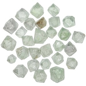 Pierres brutes octaèdres fluorite