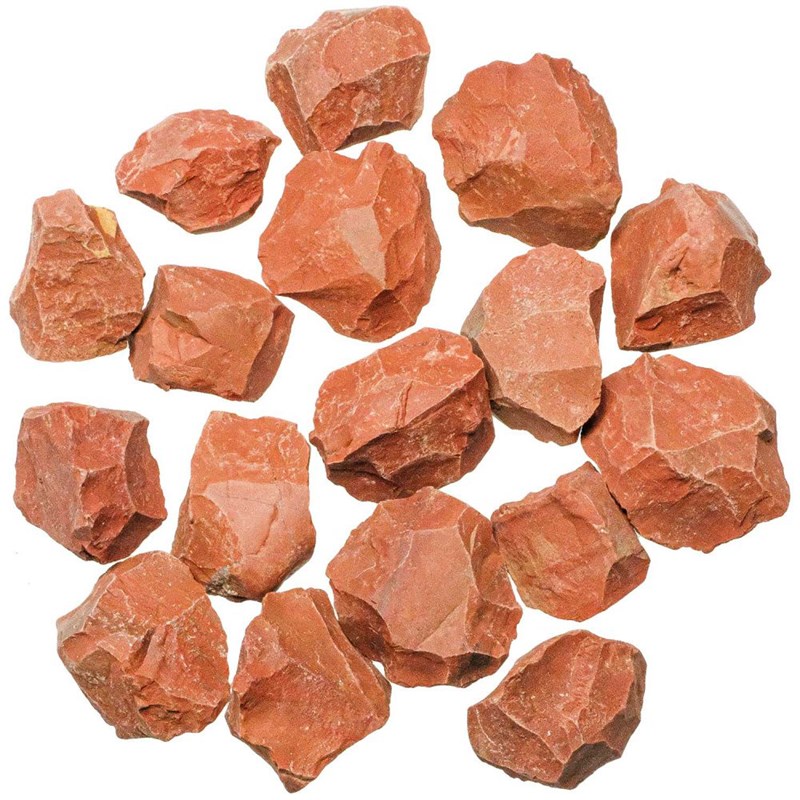 Pierres brutes jaspe rouge
