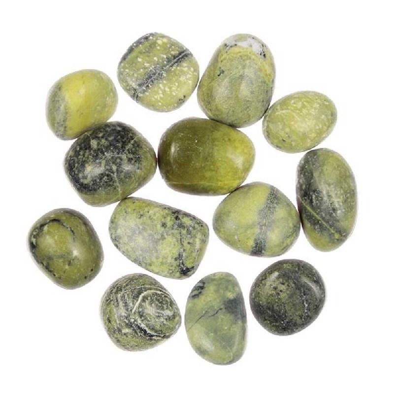 Pierres roulées serpentine