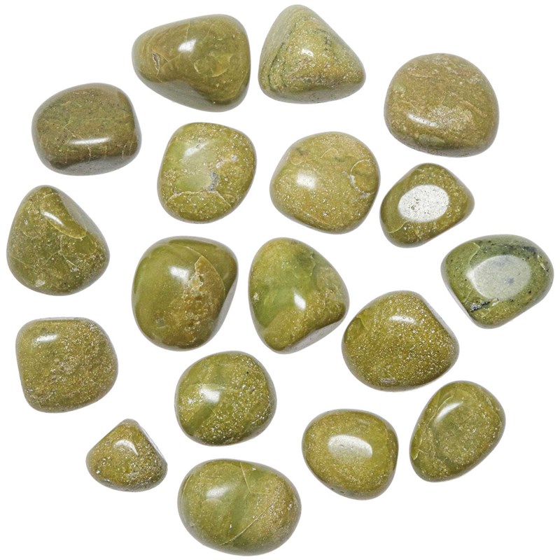 Pierres roulées opale verte