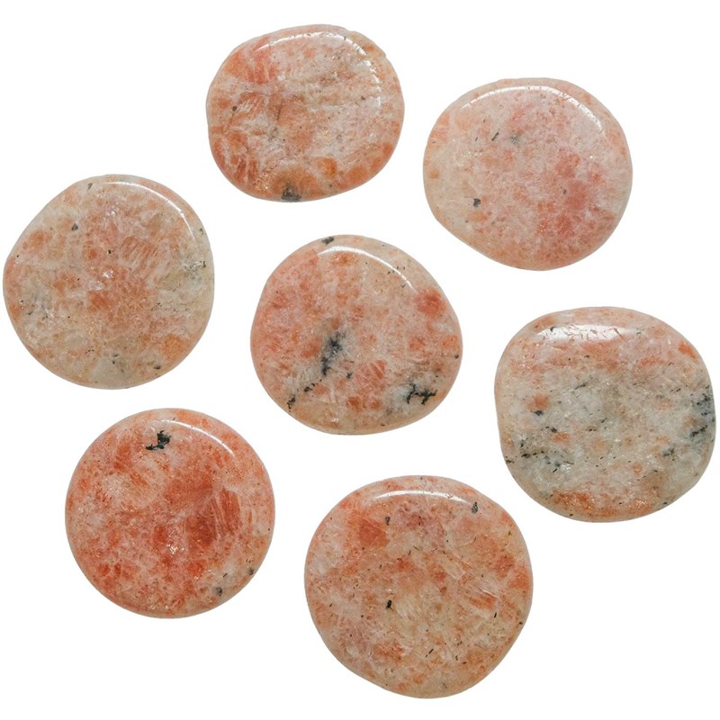 Galet plat pierre de soleil - a l'unité