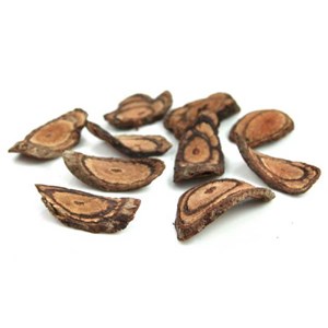 Rondelles bois incurvées écorce