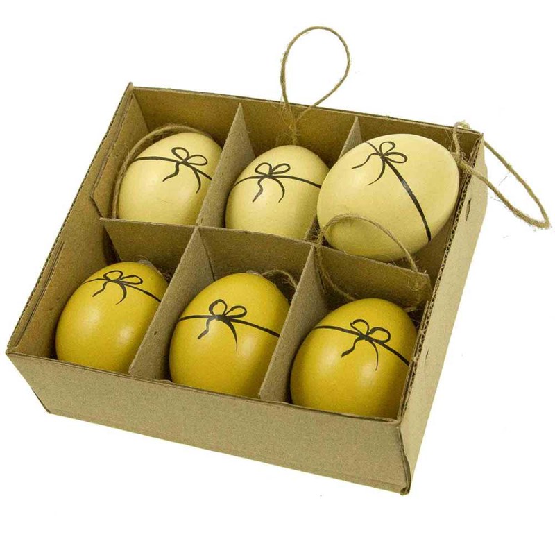 Naturosphère - Boite 6 oeufs poule décoratifs