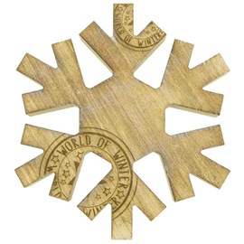 Flocon de neige en bois estampillé