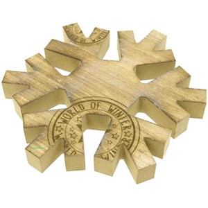 Flocon de neige en bois estampillé