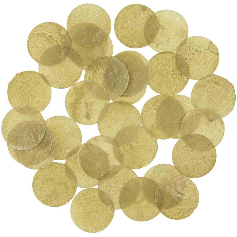 Ronds nacre capiz couleur kaki