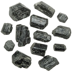 Pierres brutes tourmaline noire