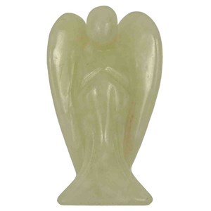 Statuette ange en jade vert - 5 cm