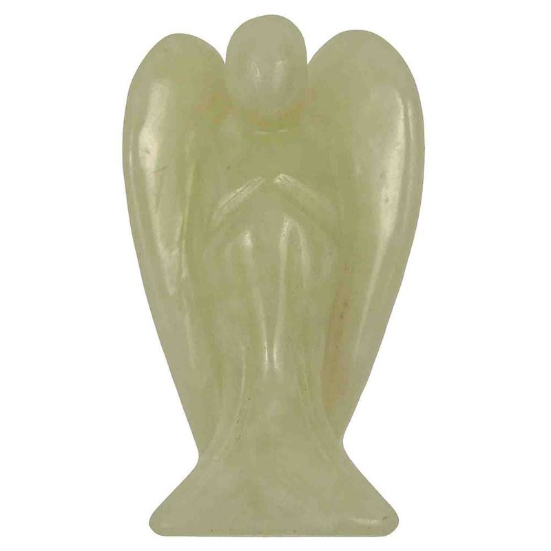 Naturosphère - Statuette ange en jade vert - 5 cm