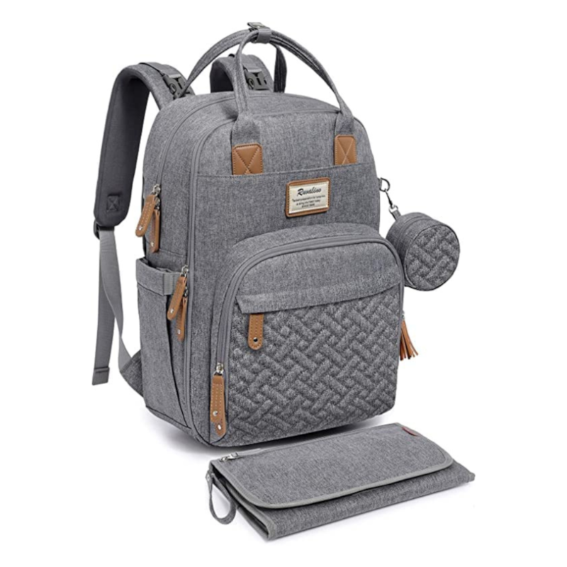 Sac à dos à langer bébé multifonctions (Ruvalino) - Image 1