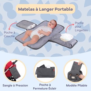 Sac à dos à langer bébé multifonctions