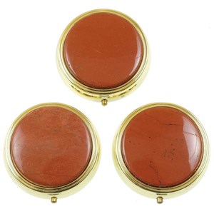 Pilulier en jaspe rouge