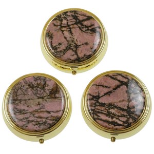 Pilulier en rhodonite
