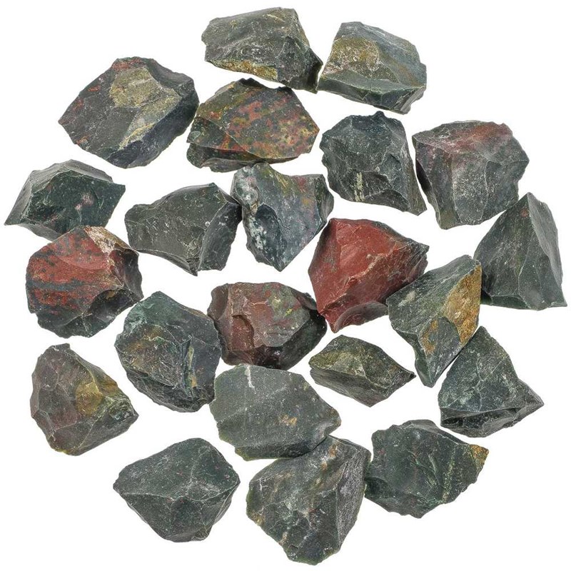 Pierres brutes jaspe héliotrope