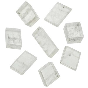 Calcite optique blanche polie