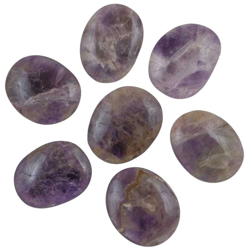 Galet plat améthyste - a l'unité