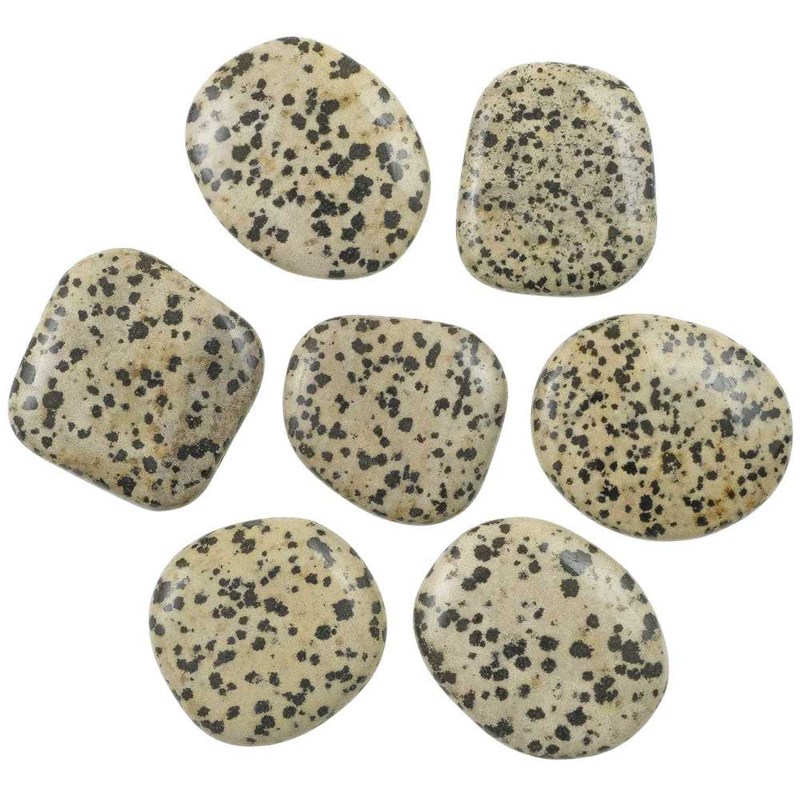 Galet plat jaspe dalmatien