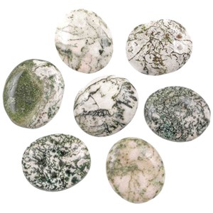 Galet plat agate arbre - a l'unité