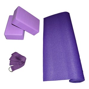 Pack Tapis + 2 briques + sangle violet