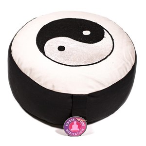 Coussin de méditation zafu yin yang