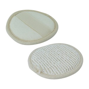 Disque exfoliant en fibre de bambou 10cm