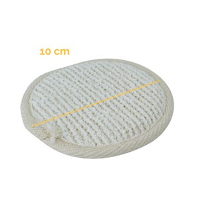 Disque exfoliant en fibre de bambou 10cm