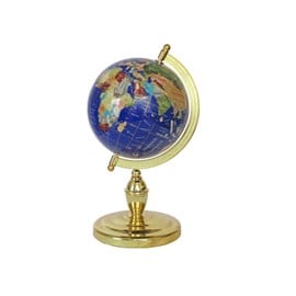 Globe terrestre 22cm bleu lapis 1 pied