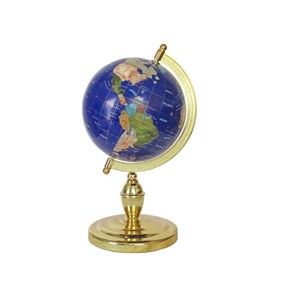 Globe terrestre 22cm bleu lapis 1 pied