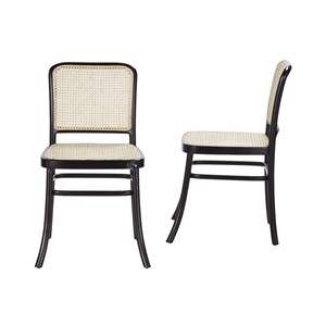 Lot de 2 chaises en acajou